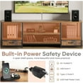 thumbnail image 2 of 63'' TV Stand for TVs up to 75 Inch, with USB Charging Station Featuring AC Outlets and Type-C Port, Media Console with 2 Fabric Drawers and Open Shelves, Modern Entertainment Center for Living Room, 2 of 7