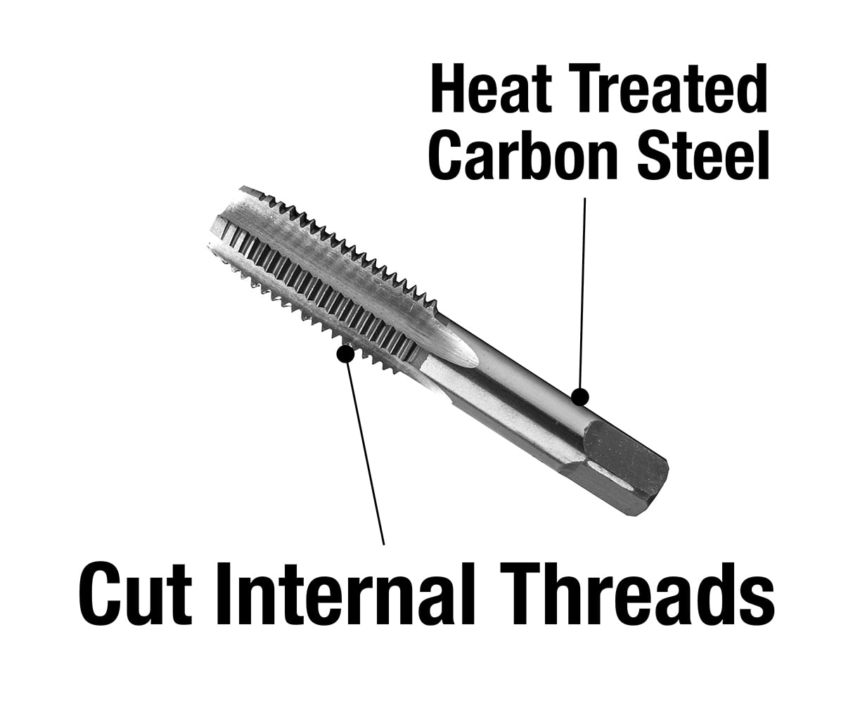 Century Drill & Tool 97121 Fractional Plug Tap, 1-8 NC, Precision Cut Threads