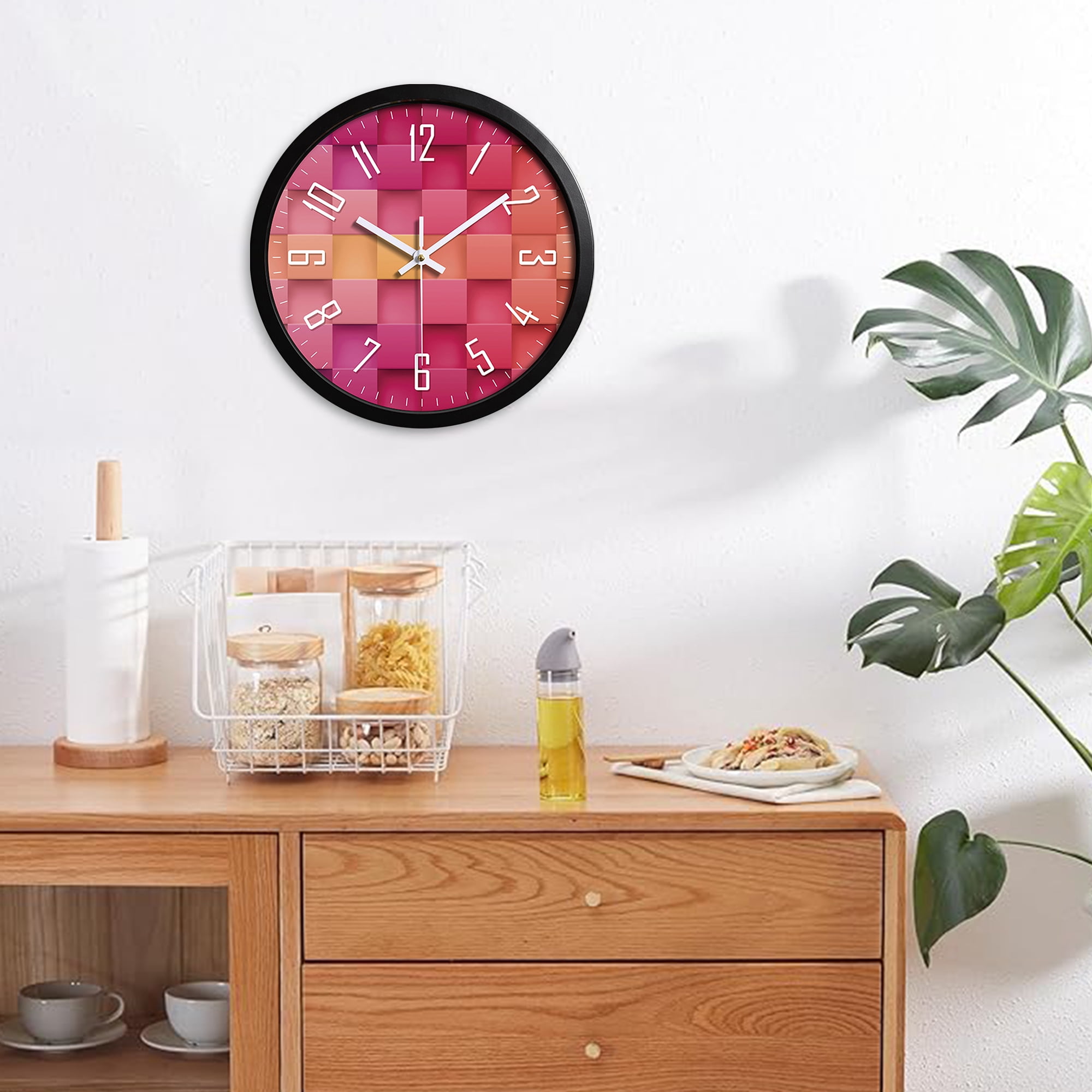 CozySound Wall Clock Silent Non Ticking 12 Inch for Home/Kitchen/Office/Classroom/School Clocks
