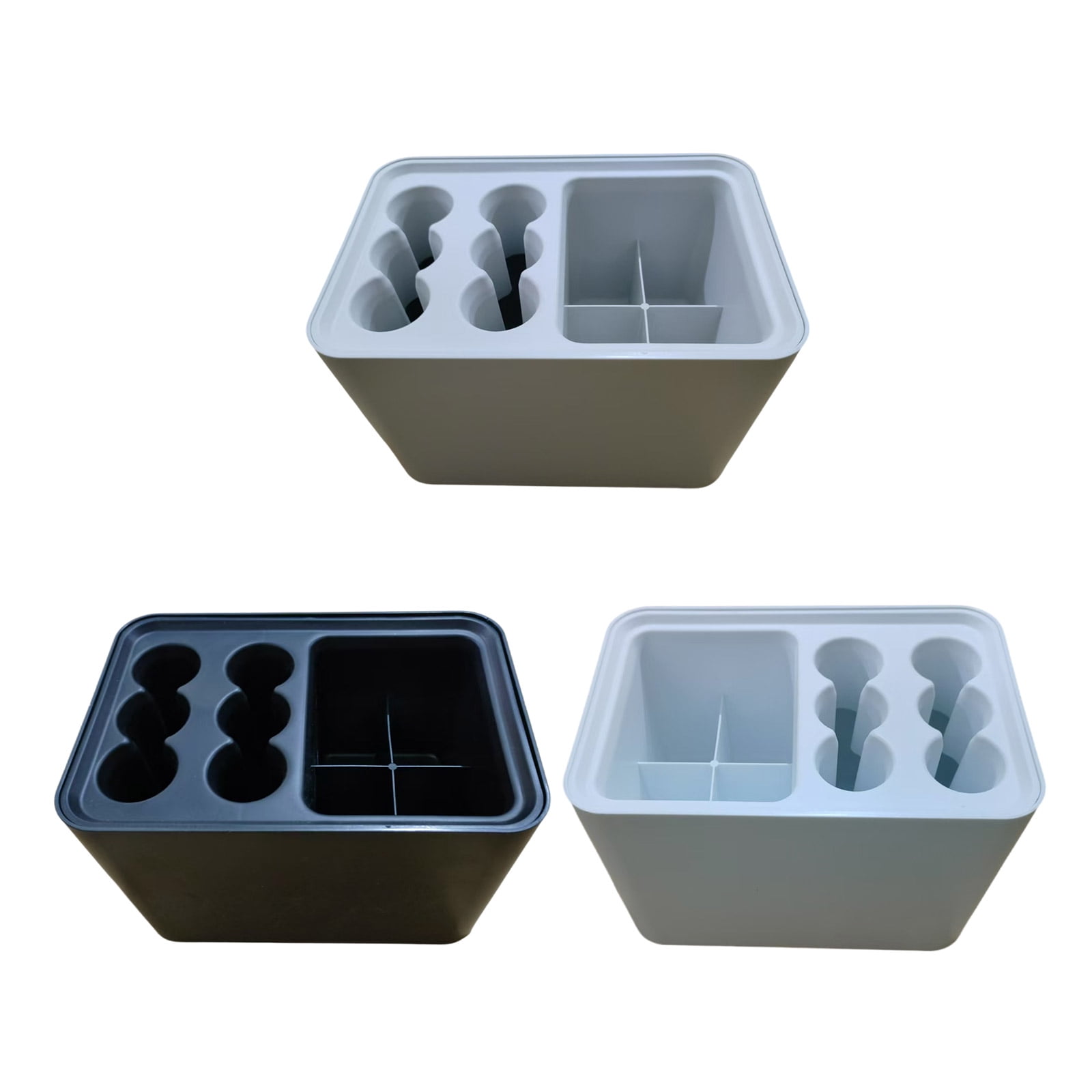 RUISINERY Durability Umbrella Holder with 6Round Holes and Slot Umbrella Stand for Home Use with Water Draining Designs