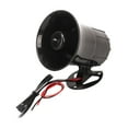 12V 30W 3 Tone Siren 120 DB High Volume Loud Sound Electric Warning Alert Alarm Air Horn for