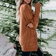 thumbnail image 3 of BLVB Womens Fall Winter Long Sleeve Cardigans Oversized Casual Cable Knit Open Front Sweater Coat Outerwear with Pockets, 3 of 6