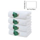 thumbnail image 3 of Toallas de algodón bordadas de Navidad | Toallas de baño domésticas blandas y absorbentes | Paño decorativo festivo para las fiestas | 4-Pack | 30,71x13,39 in | Gris, negro, beige, blanco, 3 of 6