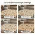 thumbnail image 7 of ODIKA 6'x9' Washable Area Rug Easy Care, Non-Shedding, Navy Beige Floral and Geometric Garden Design Elegant Botanical Motifs with Symmetrical for Queen Size Bedroom Under Bed Master Suite, 7 of 7