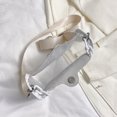 thumbnail image 2 of Bolso bandolera para mujer Cadena con estampado de letras Bolso de hombro transparente de PVC (Beige, 2 of 8