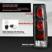 Tail Lights For 1986-1997 Nissan Hardbody D21 SE/XE,1995-1997 Nissan Pickup SE/XE Altezza Black Clear