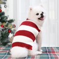 thumbnail image 4 of Classic Red Snow Pet Turtleneck Dog Sweater Puppy Kitten Cats Apparel Clothes, 4 of 7