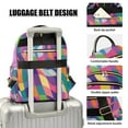 thumbnail image 3 of FORMRS Mini Backpack Purse for Women Travel Daypack Casual Shoulder Bag, Colorful Wavy Pattern, 3 of 7