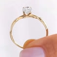 thumbnail image 6 of Jewelerix 14K Yellow,White Gold Vermeil Ring Oval Cut Engagement Solitaire Ring Moissanite Bridal Wedding Jewelry for Women's, 6 of 7