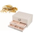 thumbnail image 1 of Jewelry Storage Box, Multi Layer Jewelry Case, Jewelry Box PU Leather Jewelry Box With Large Capacity And Lock Key For Home Travel, 1 of 8