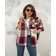 thumbnail image 3 of Chaqueta de camisa informal holgada para mujer, top grueso de Cachemira a cuadros de manga larga, otoño e invierno, europeo y americano, 3 of 3