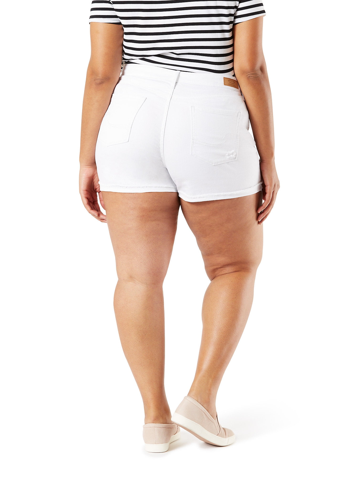 signature levi strauss high rise shorts
