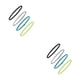 thumbnail image 1 of Paquete de 4 diademas elásticas deportivas antideslizantes Greeniant para Yoga Fitness banda para el sudor, 1 of 6