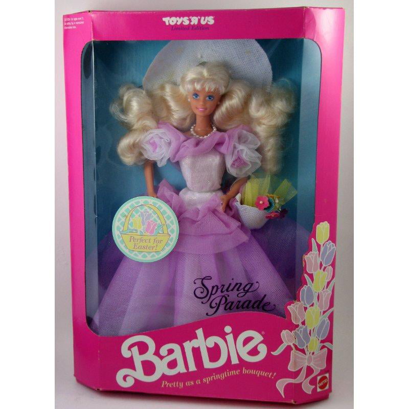 Toys R Us Limited Edition Spring Parade Blonde Barbie Doll