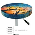 thumbnail image 2 of Abstract Night Sky Tree Round Bar Stool Seat Covers, Elastic Round Chair Cover Stool Seat Slipcover Bar Stool Cushions Round Pad for 12-14 inch, 2 of 5