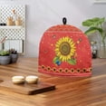 thumbnail image 4 of HELLHERO Sunflowers Pattern Tea Cozy Polyester Canvas Dust Proof Keep Warm for Gift, 4 of 8