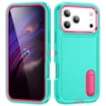 thumbnail image 1 of for iPhone 17 Pro Max Case, iPhone 17 Pro Max Phone Case with Built in Kickstand, Shockproof/Dustproof/Drop Proof Heavy Duty Military-Grade Rugged Protective Cover for iPhone 17 Pro Max,Green, 1 of 8