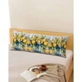 thumbnail image 5 of Vintage Lemon Body Pillow Cover 20 x 54 Inch Decorative Pillow Cover Tropical Summer Wooden Lumbar Pillowcase Seasonal Rectangle Cushion Case for Couch Sofa Bed Living Room, 5 of 7