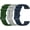 Army Green + Navy Blue + Grey, variant on PINHEN Band for Galaxy Watch 3 41mm / Galaxy Watch 42mm / Galaxy Watch Active/Galaxy active 2 watch band/Gear S2 Classic band, 20mm Silicone Sport Quick Release Replacement Strap, Black