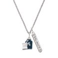 thumbnail image 1 of Delight Jewelry Silvertone Blue Prescription Bottle Silvertone Balance Bar Charm Necklace, 23", 1 of 4