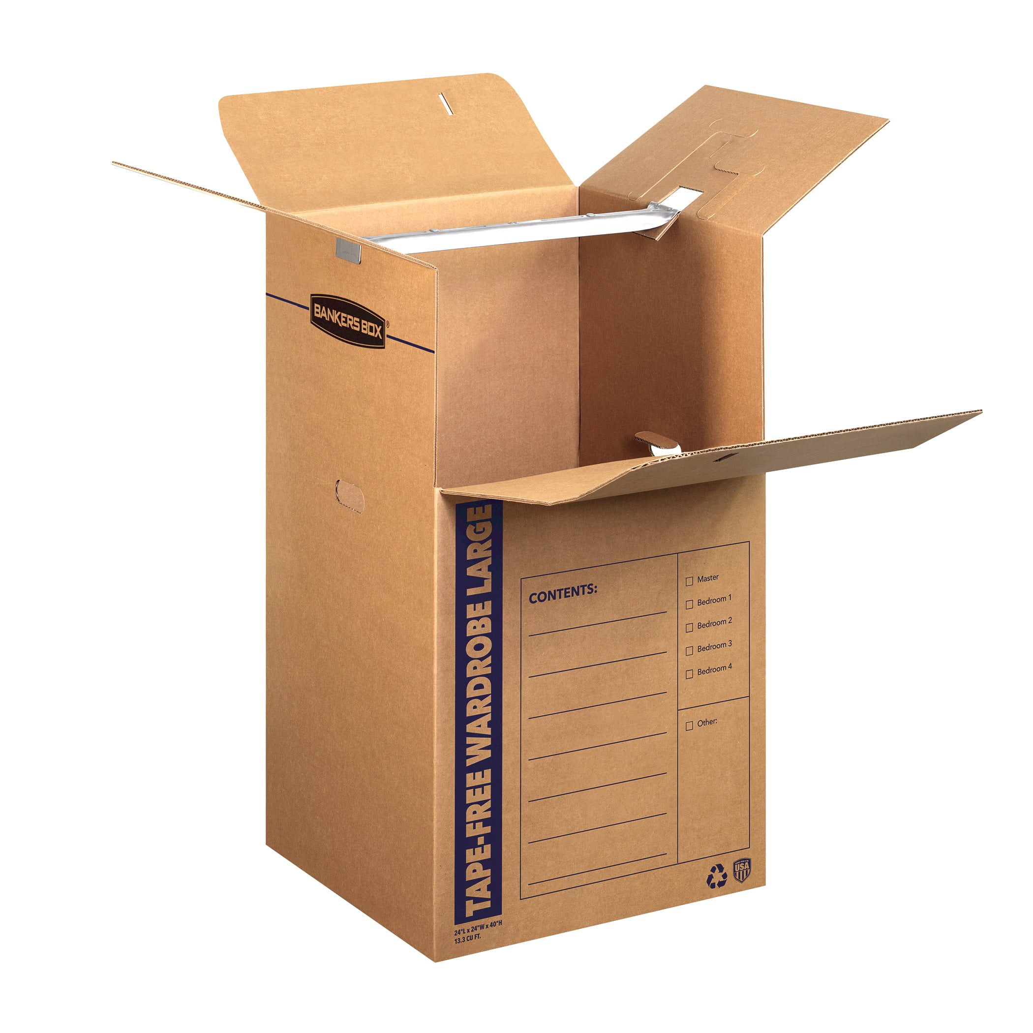 SmoothMove™ Large Tape-Free Wardrobe Box