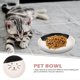thumbnail image 4 of Ceramic Cat Bowl for Feeding with Shallow Design in, 4 of 4