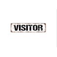 thumbnail image 1 of Letrero para visitantes con el lema "Bienvenido a nuestro estadio deportivo", letrero de metal rústico para calle o placa con nombre para puerta, tamaño de placa: 4 x 16 pulgadas, 1 of 4
