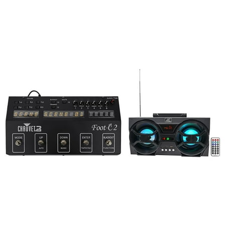 Chauvet DJ Foot C-2 36-Channel DMX Foot Controller, MIDI Input w/Display+Speaker