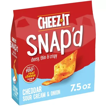 2x-Cheez-It Snap'd Cheddar Sour Cream & Onion Crackers - 7.5oz