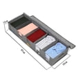 thumbnail image 4 of Bolsa De Almacenamiento, Cómoda Debajo De La Cama Con Ventana Transparente Y Asas - Almacenamiento Para Ropa, Juguetes Gris, 4 of 8