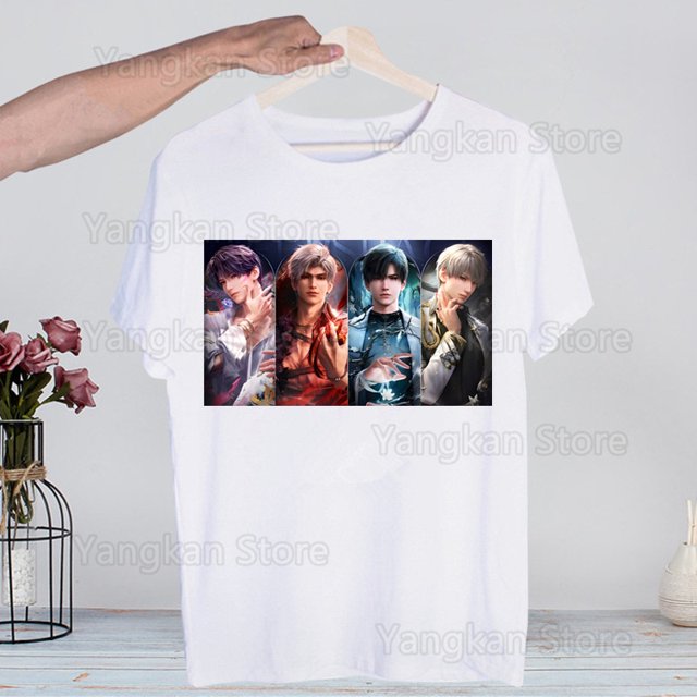 Camiseta de manga corta con estampado informal para hombre Love and Deepspace Sylus My Boyfriend