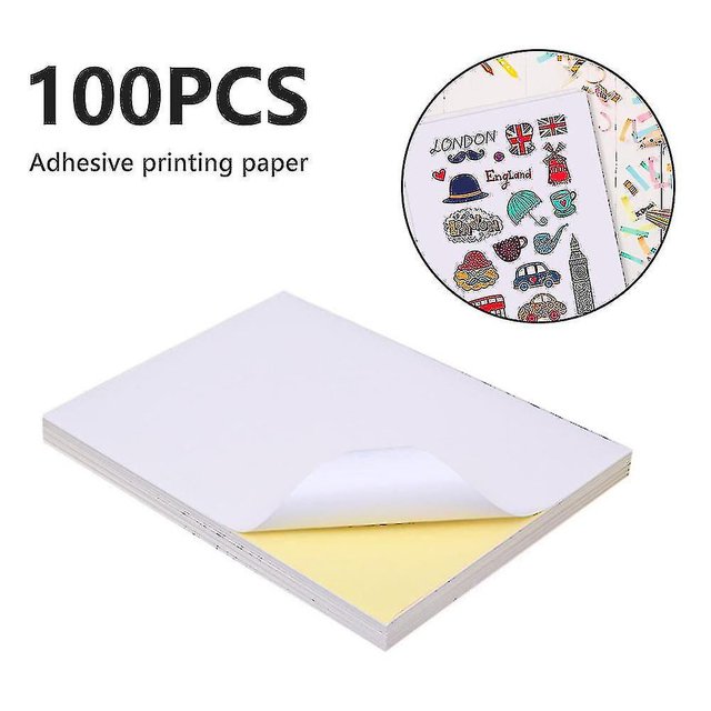 100pcs Vinyl Sticker , Gy Vinyl Sticker , Printable Vinyl Sticker For Inkjet Printer, E