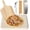 16 x 14 inch, variant on 5 count Rectangle Pizza Stone Set, 16"Large Pizza Stone for Oven and Grill with Pizza Peel(OAK), Stone Brush,Pizza  & 10 count Cooking Paper for Free, Baking Stone for Pizza, Bread,BBQ