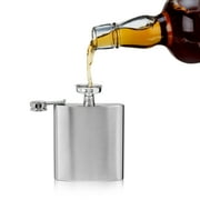 True Stainless Steel Liquor Flask for Travel, Camping, Hiking, Outdoor, 6oz