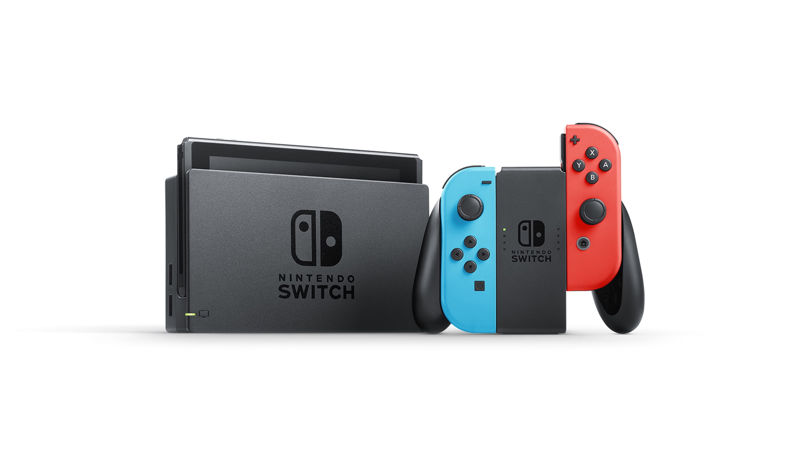 Nintendo Switch Console With Neon Blue Red Joy Con Walmart Com Walmart Com