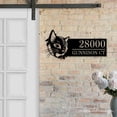 thumbnail image 2 of Handmadetneonsign Personalized Cat Home Number Metal Sign, Custom Cool Cat Address Metal Sign, 2 of 5
