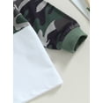 thumbnail image 6 of Bagilaanoe 2PCS Newborn Baby Boy Long Pants Set Camouflage Patchwork Long Sleeve Hoodie Pullover Tops + Sweatpants 6M 12M 18M 24M Infant Casual Sweatsuits, 6 of 9