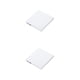thumbnail image 2 of Sidaley Grabadora de CD para PC de plástico, a prueba de golpes, para interiores y exteriores, reproductor de DVD, blanco Blanco 2piezas, 2 of 6