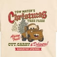 thumbnail image 2 of Cars - Tow Mater's Christmas Tree Farm - Juniors Cropped Graphic T-Shirt, 2 of 4