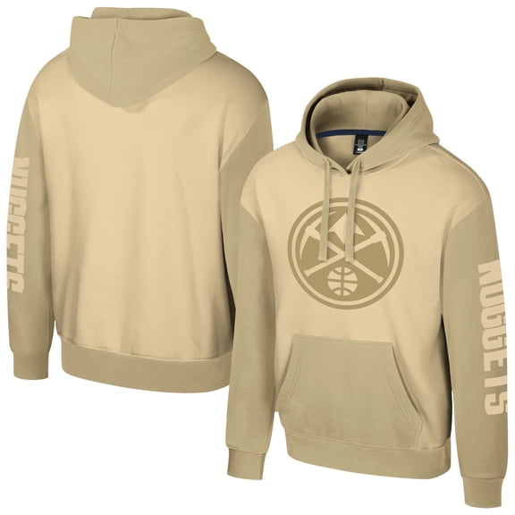 Unisex Stadium Essentials Khaki Denver Nuggets Rafters Burst Hoodie