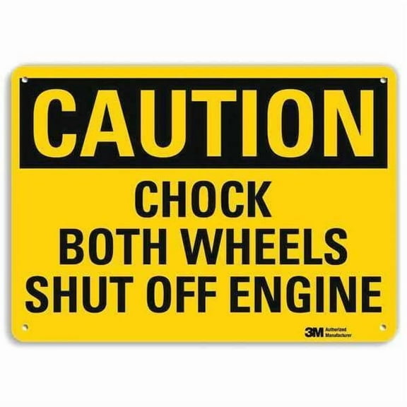 Lyle Safety Sign,7 in x 10 in,Aluminum U4-1125-RA_10X7