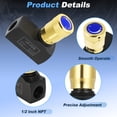 thumbnail image 4 of Válvula de control de flujo hidráulico de 1/2" NPT, válvula de aguja hidráulica de dirección única 5000PSI, válvula de aguja de acero al carbono, 4 of 7