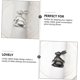 thumbnail image 2 of 4 Pieces Rabbit Napkin Rings Dinner Table Decor Napkin Holders for Tables Rabbit Decor Animal Napkin Rings Spring Easter Party Supplies Napkin Rings, 2 of 4