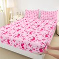 thumbnail image 3 of Manfei Dreamy Princess Bowtie Fitted Sheet Queen,Kawaii Bow Knot Bedding,3pcs,1 Fitted Sheet and 2 Pillowcases, 3 of 6