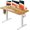 Light Vintage5, variant on HUANUO Electric Standing Desk, Whole Piece Desktop, Adjustable Height Computer Desk, 4 Height Memory Settings, Sit Stand Up Desk for Home Office, 48" x 24", Light Vintage