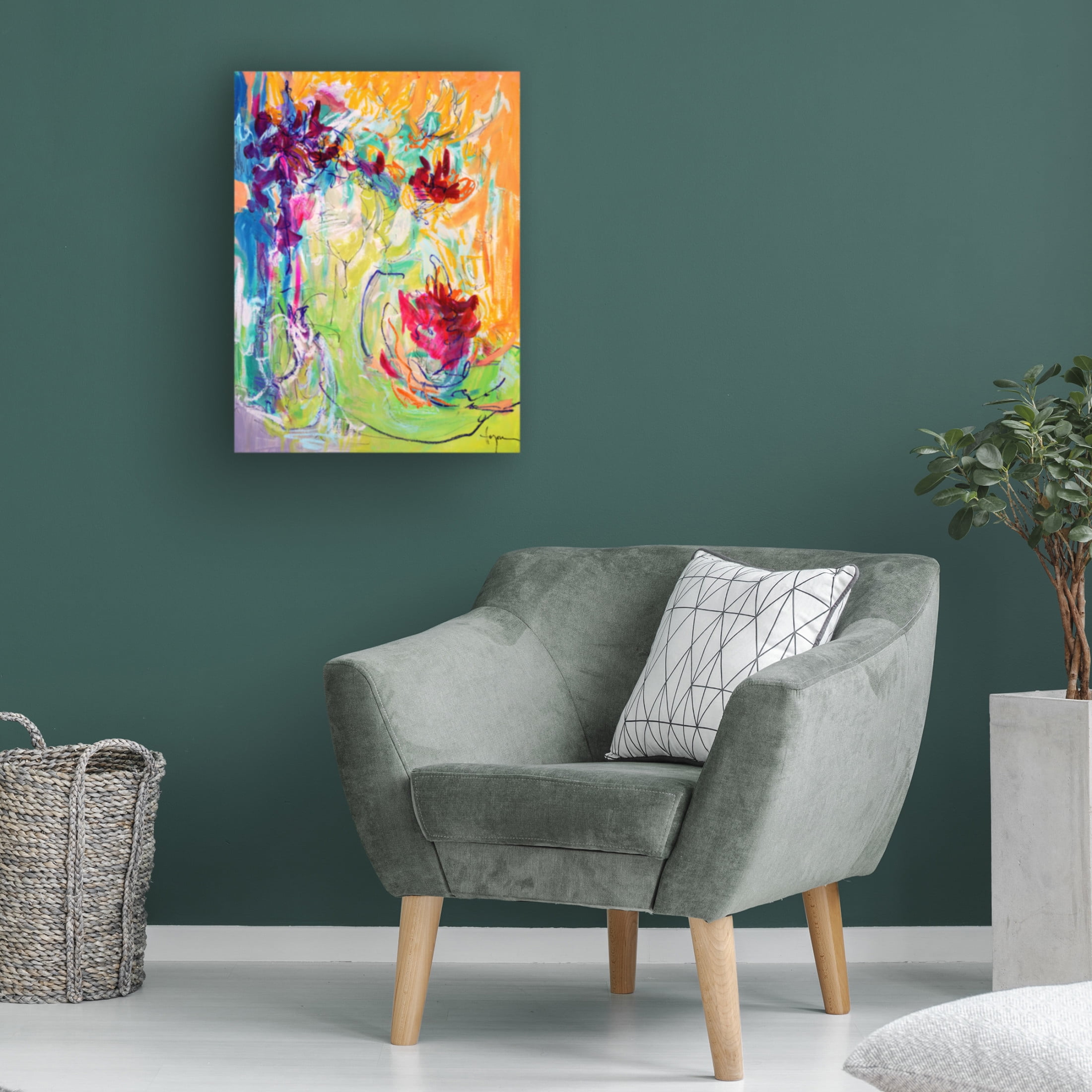 Canvas Wall Art - Dorothy Fagan ' Thrive' Wall Art for Living Room, Bedroom, or Office D?cor by Trademark Fine Art - 35 x 47 Inches
