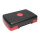 thumbnail image 3 of Stepper para ejercicios aeróbicos con altura ajustable y superficie texturizada antideslizante. Rojo, 3 of 8