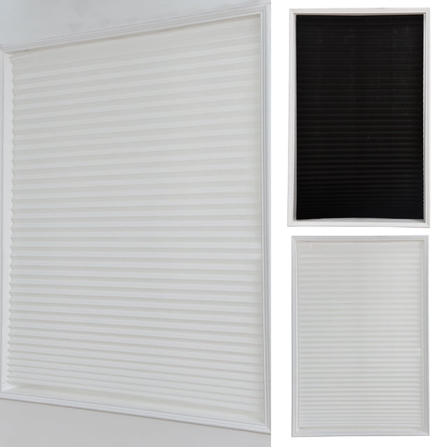 Household Home Kitchen Pleated Shades Blinds Sheer Cafe Window Bathroom Curtain