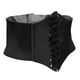 thumbnail image 1 of Cinturón elástico ancho para mujer - Faja corsé elástica con lazos para vestir elegante Negro, 1 of 9