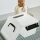 thumbnail image 2 of GOOHOCHY Caja de almacenamiento compacta de 6 piezas con tapa, de plástico, ideal para organizar artículos de papelería, cosméticos, joyas, cajones de escritorio y tocador., 2 of 7